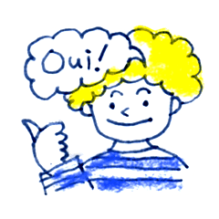 [LINEスタンプ] フレンチボブリナとフレンズ。仏語Ver.