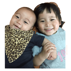 [LINEスタンプ] My sister and brother