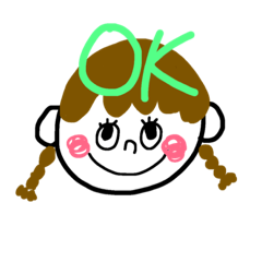 [LINEスタンプ] 笑顔ちゃん①
