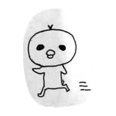 [LINEスタンプ] 変な鳥 ミコアイサちゃん