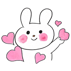 [LINEスタンプ] なごみのうさちゃん