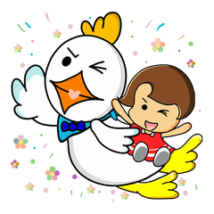 [LINEスタンプ] Meiya ＆ Bado( International Edition)