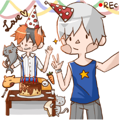 [LINEスタンプ] Sirius and his happy friends life cut.