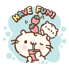 [LINEスタンプ] Majimeow happy summer vacation ！