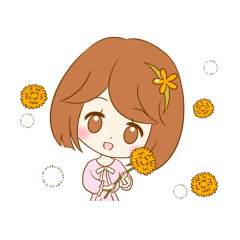 [LINEスタンプ] かわいいみんなふんわり子
