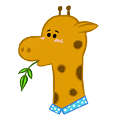 [LINEスタンプ] Giraffe Jeffrey