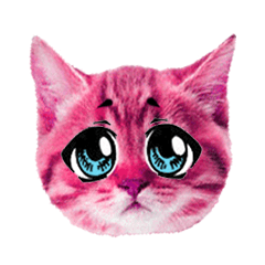 [LINEスタンプ] ピンクの子猫