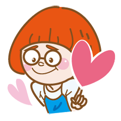 [LINEスタンプ] House girl's Daily life 