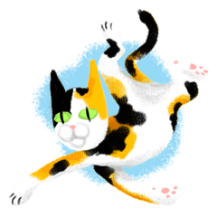 [LINEスタンプ] Cats are hard to communicate