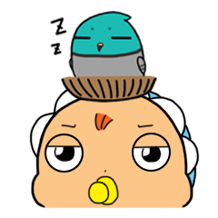[LINEスタンプ] FatBaby ＆ Pigeon