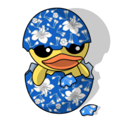 [LINEスタンプ] Duck Ornament