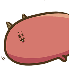 [LINEスタンプ] Strange red face