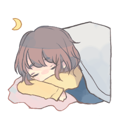 [LINEスタンプ] ふんわり月夜