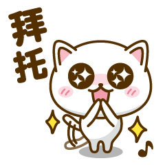 [LINEスタンプ] おしゃべりネコのタマ。(台湾語)第1弾！！の画像（メイン）