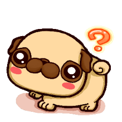 [LINEスタンプ] Fat princess PUG -English version(1)