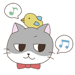 [LINEスタンプ] はちわれネコのポーカーフェイス