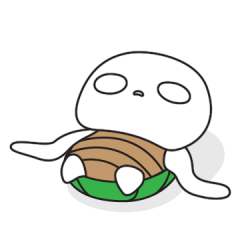 [LINEスタンプ] mochi turtle