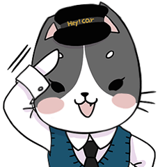 [LINEスタンプ] hey！car-yafecat