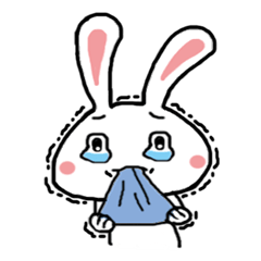 [LINEスタンプ] Little Q Lion- A-Chu Rabbit life