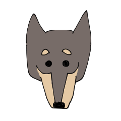 [LINEスタンプ] 雑種犬のあきさん