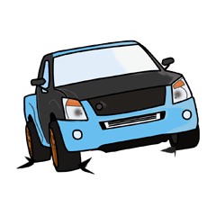 [LINEスタンプ] Drag car