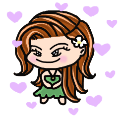 [LINEスタンプ] Jummum Girl