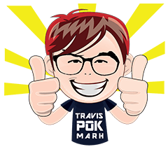 [LINEスタンプ] POK Travis Marh V2