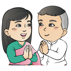 [LINEスタンプ] Arun and Ratri v2 stickers