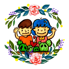 [LINEスタンプ] 彼女の所有者とのサボテン愛好家