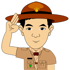 [LINEスタンプ] Scout Commander training