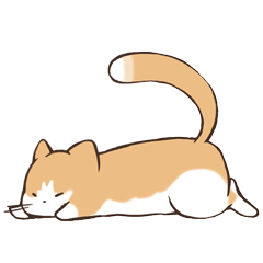 [LINEスタンプ] うちのねこ、たわし。