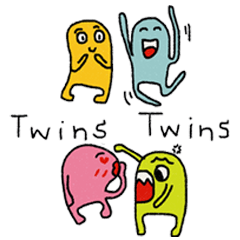 [LINEスタンプ] Twins Twins