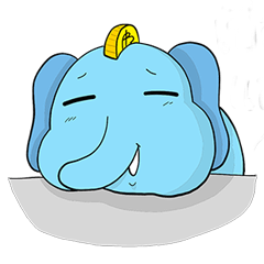 [LINEスタンプ] Dealcha！ The Blue Elephant