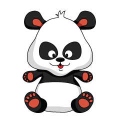 [LINEスタンプ] panda sanson 1の画像（メイン）