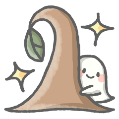 [LINEスタンプ] cute girl ＆ Mochi ghost 2