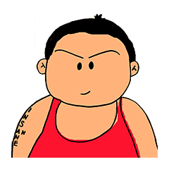 [LINEスタンプ] Mr.dome Fat man