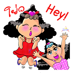 [LINEスタンプ] Fuji curly girl