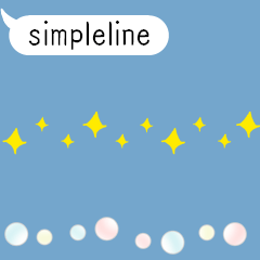 [LINEスタンプ] 動く♪ 小さなシンプルライン