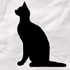 [LINEスタンプ] ねこシルエット