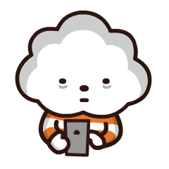 [LINEスタンプ] Mr. White Cloud ( Let's say hi )