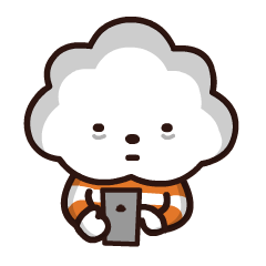 [LINEスタンプ] Mr. White Cloud ( Let's say hi )の画像（メイン）