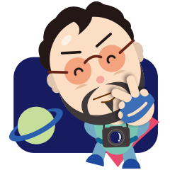 [LINEスタンプ] Photography middle-aged man