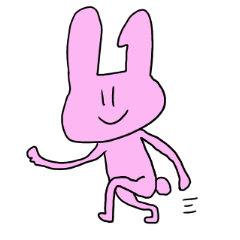 [LINEスタンプ] 表情筋硬直三文字うさぎ。