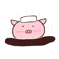 [LINEスタンプ] Small piggy Mike