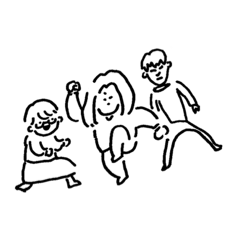 [LINEスタンプ] さぼるなの人たち。