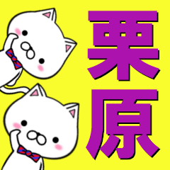 [LINEスタンプ] 超★栗原(くりはら・クリハラ)なネコの画像（メイン）