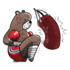[LINEスタンプ] Scotty Bear and Tank the Beagle