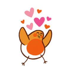 [LINEスタンプ] Happy Bird Robirdo！