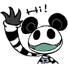 [LINEスタンプ] パンダさん(仮)＆セバスチャン