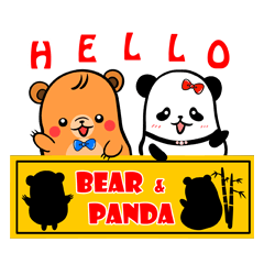 [LINEスタンプ] Potato Bear2-Bear ＆ Panda！！(English)